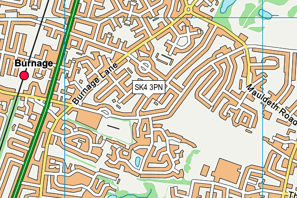 SK4 3PN map - OS VectorMap District (Ordnance Survey)
