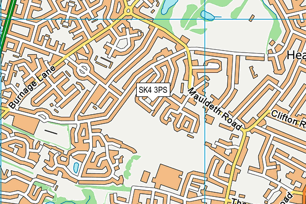 SK4 3PS map - OS VectorMap District (Ordnance Survey)