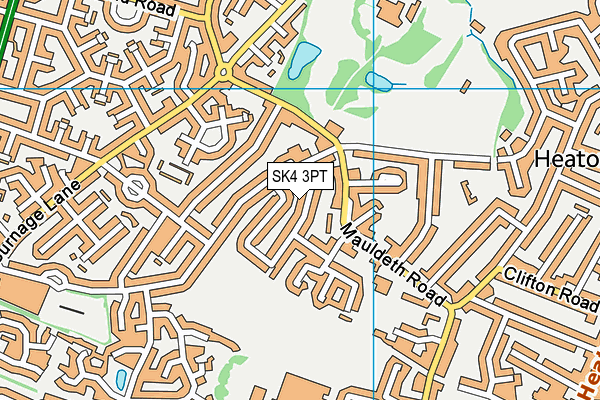 SK4 3PT map - OS VectorMap District (Ordnance Survey)