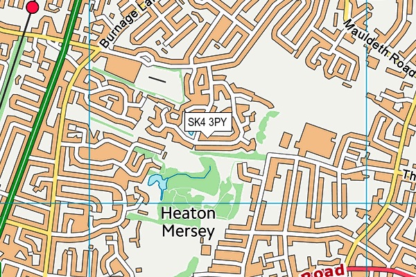 SK4 3PY map - OS VectorMap District (Ordnance Survey)