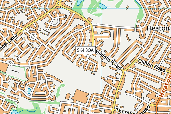 SK4 3QA map - OS VectorMap District (Ordnance Survey)
