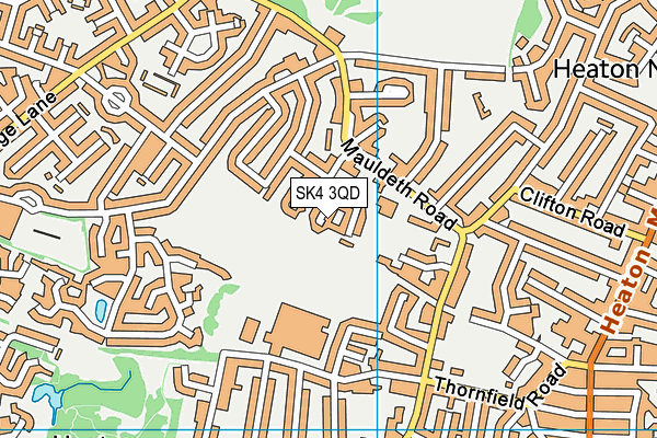 SK4 3QD map - OS VectorMap District (Ordnance Survey)