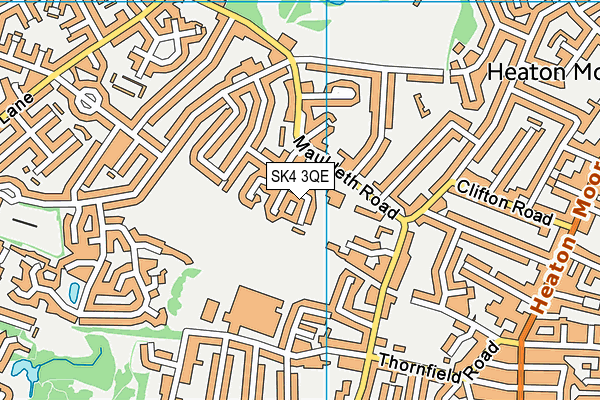 SK4 3QE map - OS VectorMap District (Ordnance Survey)