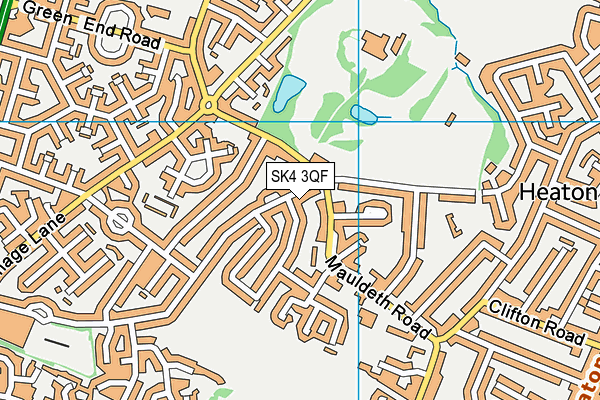 SK4 3QF map - OS VectorMap District (Ordnance Survey)