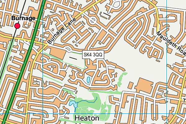 SK4 3QQ map - OS VectorMap District (Ordnance Survey)