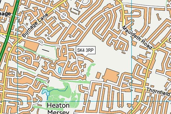 SK4 3RP map - OS VectorMap District (Ordnance Survey)