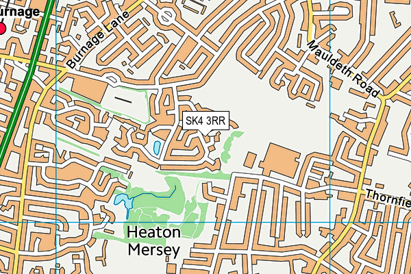 SK4 3RR map - OS VectorMap District (Ordnance Survey)