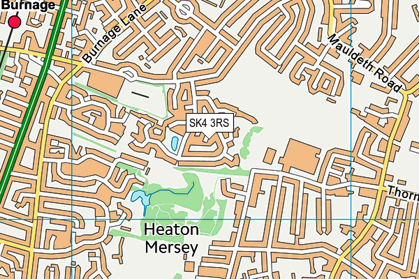 SK4 3RS map - OS VectorMap District (Ordnance Survey)