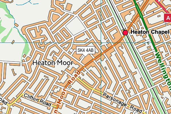 SK4 4AB map - OS VectorMap District (Ordnance Survey)