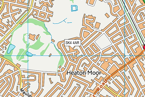 SK4 4AR map - OS VectorMap District (Ordnance Survey)