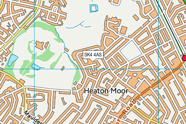 SK4 4AS map - OS VectorMap District (Ordnance Survey)