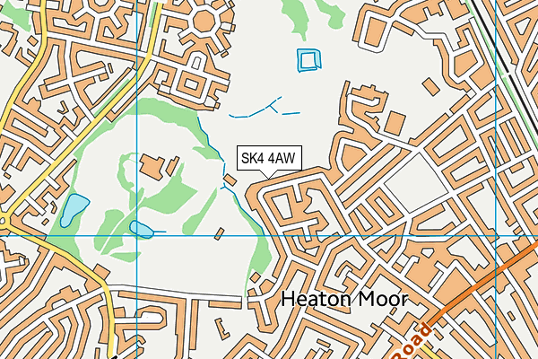 SK4 4AW map - OS VectorMap District (Ordnance Survey)