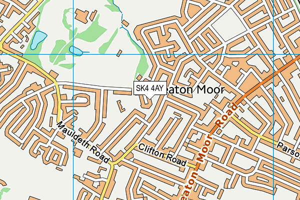 SK4 4AY map - OS VectorMap District (Ordnance Survey)