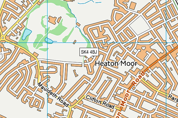 SK4 4BJ map - OS VectorMap District (Ordnance Survey)