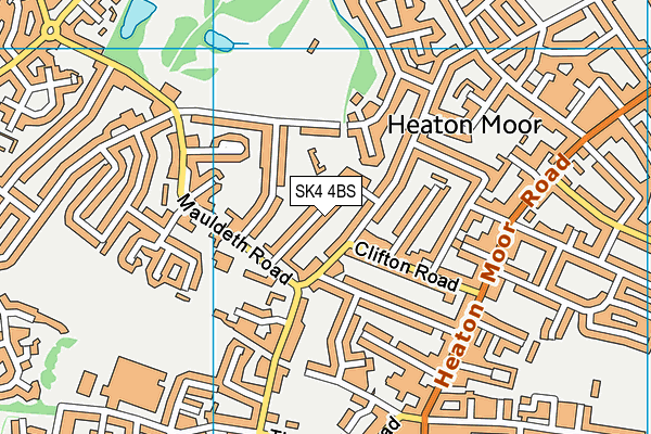 SK4 4BS map - OS VectorMap District (Ordnance Survey)
