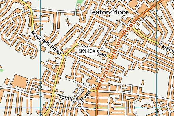 SK4 4DA map - OS VectorMap District (Ordnance Survey)