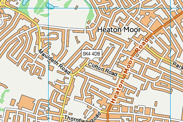 SK4 4DB map - OS VectorMap District (Ordnance Survey)