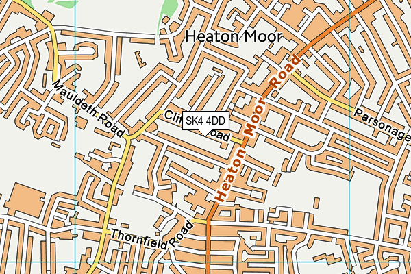SK4 4DD map - OS VectorMap District (Ordnance Survey)