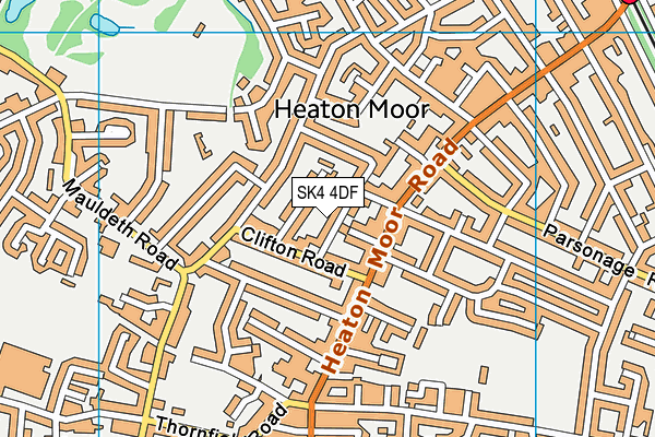 SK4 4DF map - OS VectorMap District (Ordnance Survey)