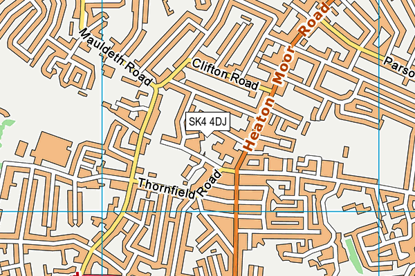 SK4 4DJ map - OS VectorMap District (Ordnance Survey)