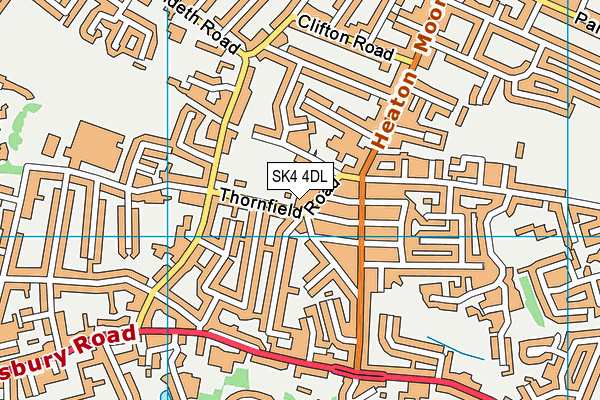 SK4 4DL map - OS VectorMap District (Ordnance Survey)