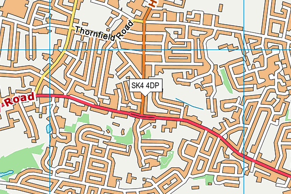 SK4 4DP map - OS VectorMap District (Ordnance Survey)