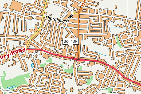 SK4 4DR map - OS VectorMap District (Ordnance Survey)