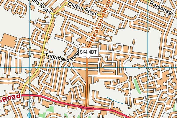 SK4 4DT map - OS VectorMap District (Ordnance Survey)