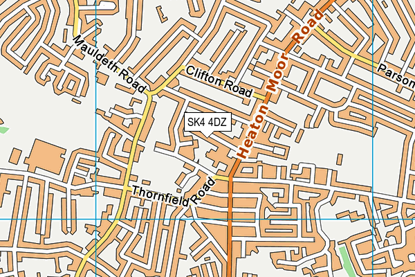 SK4 4DZ map - OS VectorMap District (Ordnance Survey)