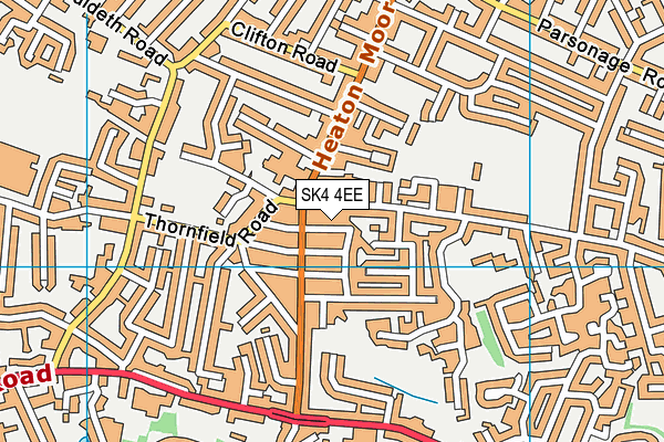 SK4 4EE map - OS VectorMap District (Ordnance Survey)
