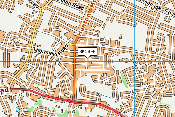 SK4 4EF map - OS VectorMap District (Ordnance Survey)