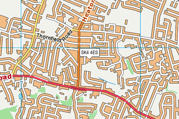 SK4 4ES map - OS VectorMap District (Ordnance Survey)