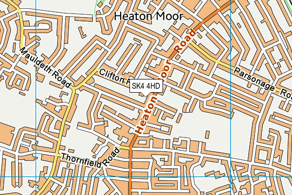 SK4 4HD map - OS VectorMap District (Ordnance Survey)