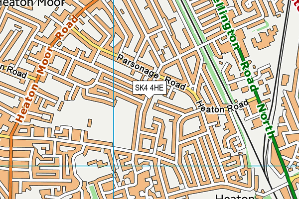 SK4 4HE map - OS VectorMap District (Ordnance Survey)