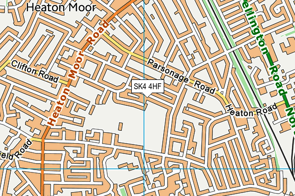 SK4 4HF map - OS VectorMap District (Ordnance Survey)