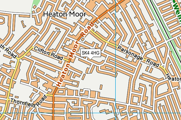 SK4 4HG map - OS VectorMap District (Ordnance Survey)