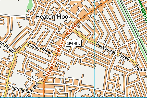 SK4 4HJ map - OS VectorMap District (Ordnance Survey)