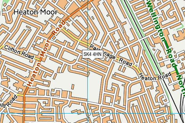 SK4 4HN map - OS VectorMap District (Ordnance Survey)