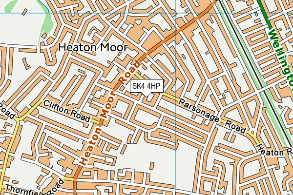 SK4 4HP map - OS VectorMap District (Ordnance Survey)