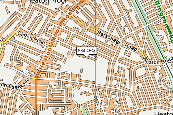 SK4 4HQ map - OS VectorMap District (Ordnance Survey)