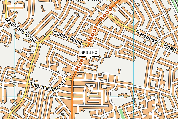 SK4 4HX map - OS VectorMap District (Ordnance Survey)