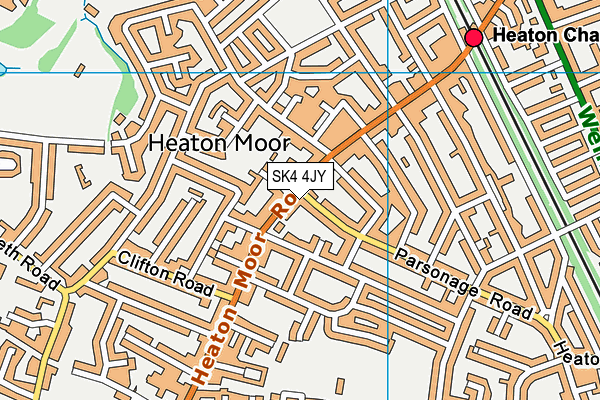 SK4 4JY map - OS VectorMap District (Ordnance Survey)