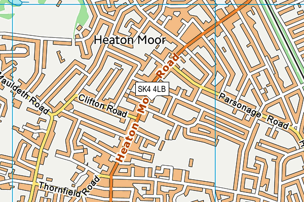 SK4 4LB map - OS VectorMap District (Ordnance Survey)