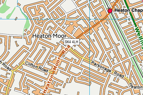 SK4 4LH map - OS VectorMap District (Ordnance Survey)