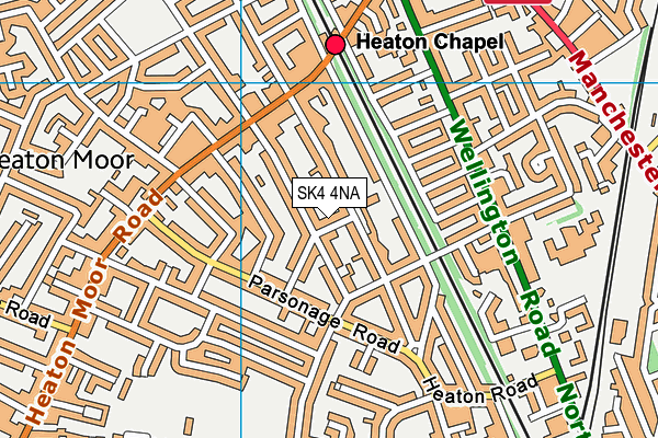 SK4 4NA map - OS VectorMap District (Ordnance Survey)