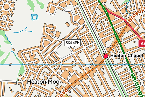SK4 4PH map - OS VectorMap District (Ordnance Survey)