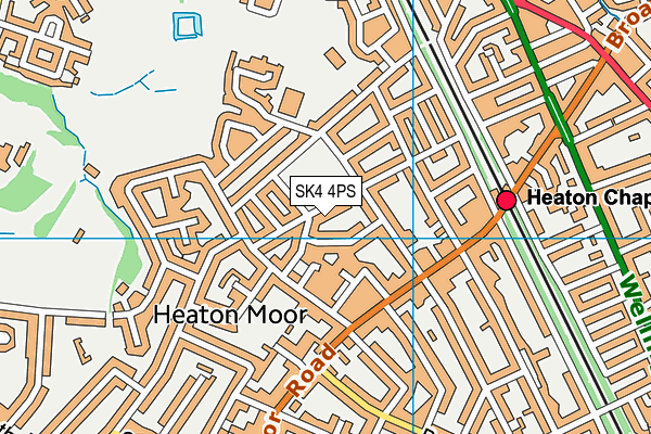 SK4 4PS map - OS VectorMap District (Ordnance Survey)