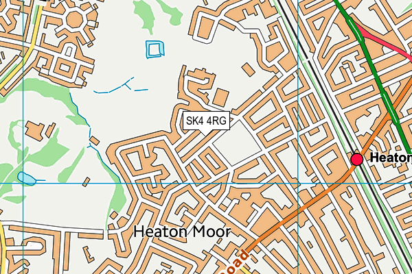 SK4 4RG map - OS VectorMap District (Ordnance Survey)