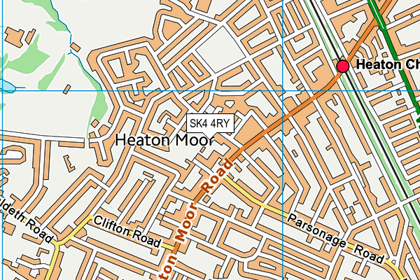 SK4 4RY map - OS VectorMap District (Ordnance Survey)