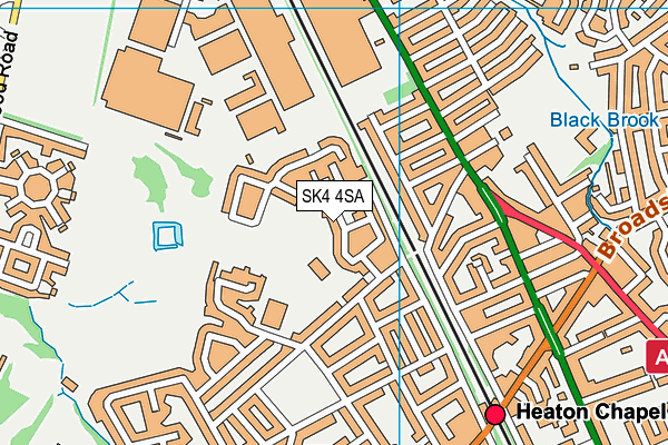 SK4 4SA map - OS VectorMap District (Ordnance Survey)